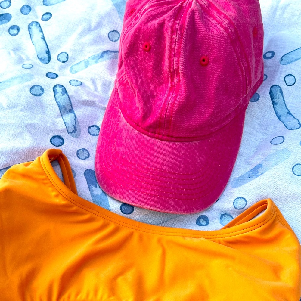 Pink baseball cap